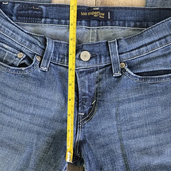 LEVI'S | 524 Too Superlow Bootcut Jeans in Blue sz 5M - Picture 4 of 12